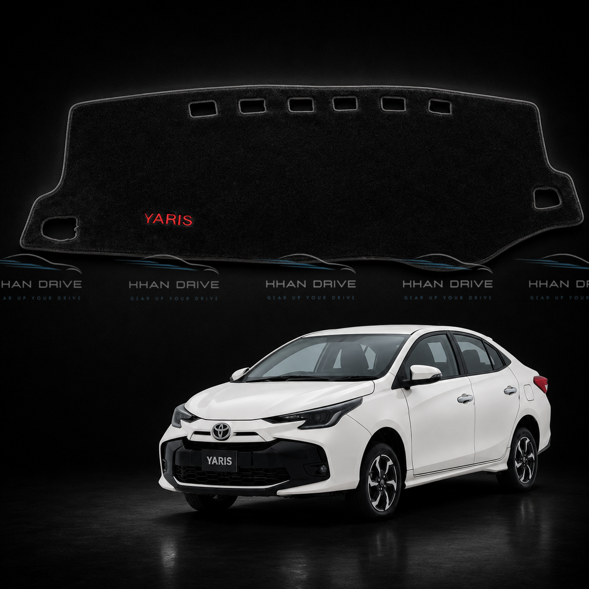 Toyota Yaris 2020-2026 Dashboard Mat Velvet