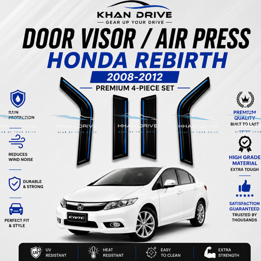 Honda Rebirth Chrome Air Press / Sun Visor