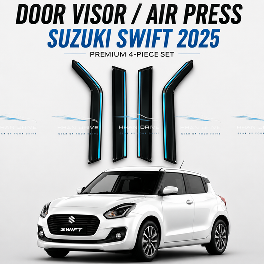 Suzuki Swift 2017-2025 Chrome Door Visor / Air Press