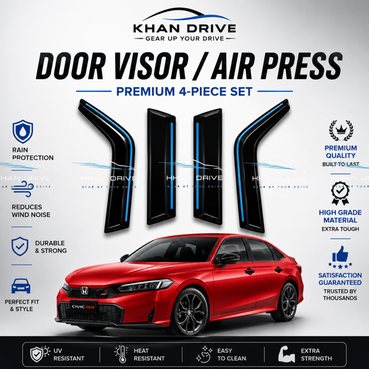 Honda Civic 11th Gen Chrome Air Press / Door Visor