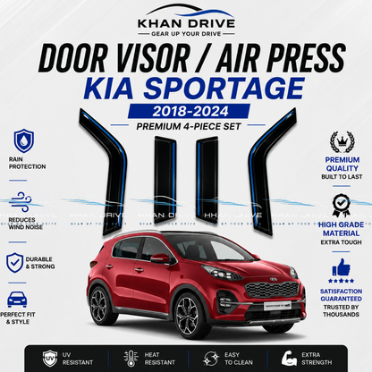 KIA Sportage 2018-2024 Chrome Air Press / Sun Visor