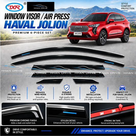 Haval Jolion TXR Chrome Air Press / Door Visor