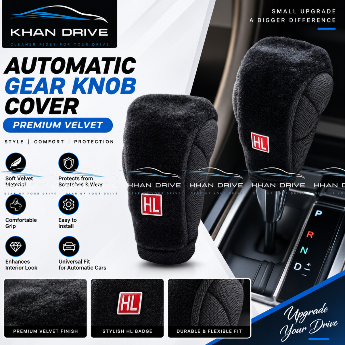 HL Velvet Gear Cover Automatic Universal (Black)
