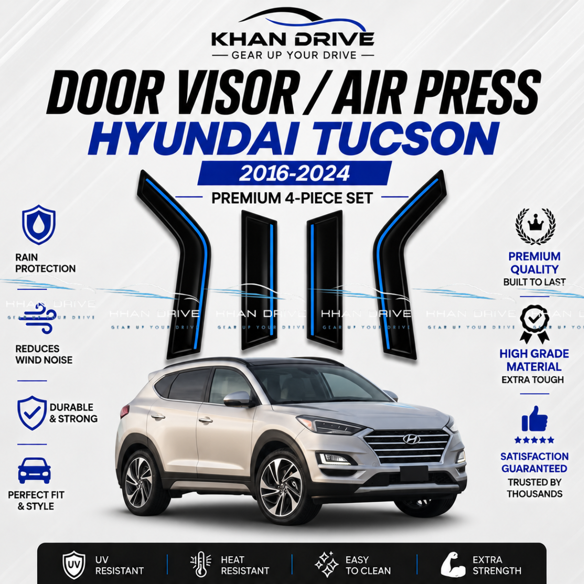 Hyundai Tucson Chrome Air Press / Sun Visor
