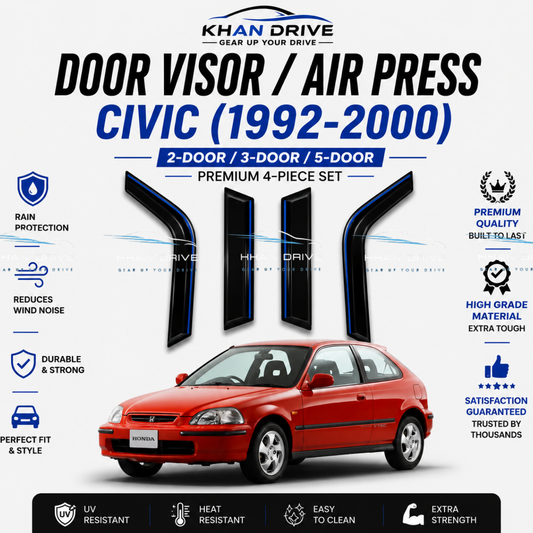 Honda Civic 1995-2001 Chrome Air Press / Sun Visor