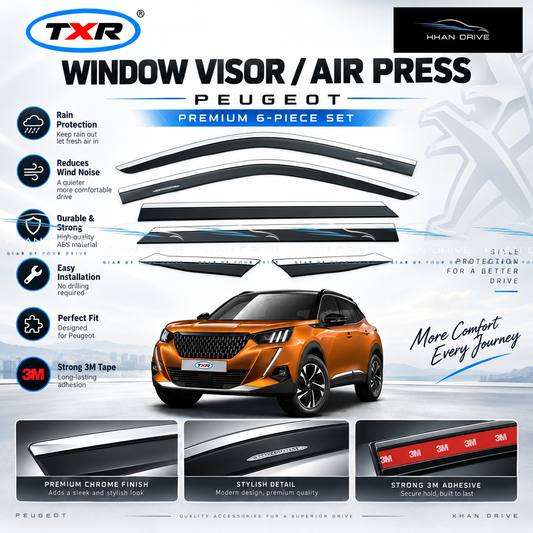 Peugeot 2008 TXR Chrome Air Press / Door Visor