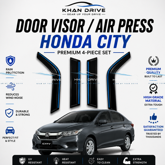 Honda City 2020-2026 Chrome Air Press / Sun Visor
