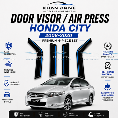 Honda City 2008-2020 Chrome Air Press / Sun Visor