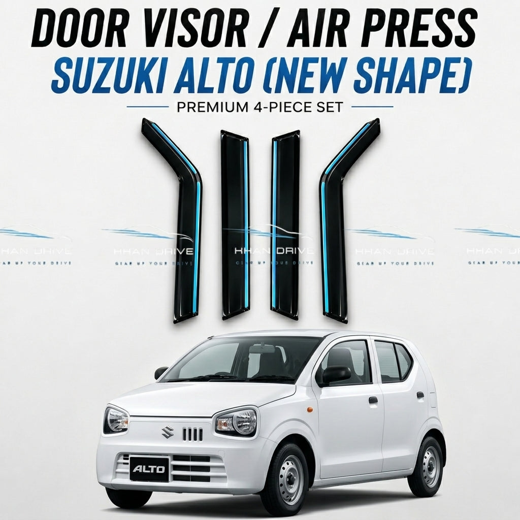Suzuki Alto 2015-2026 Chrome Air Press / Door Visor