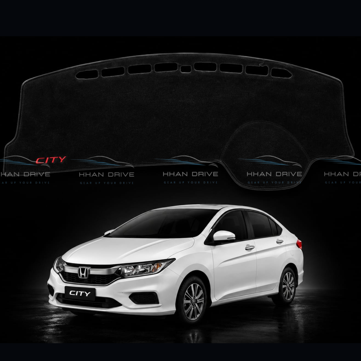 Honda City 2009-2026 Dashboard Mat Velvet