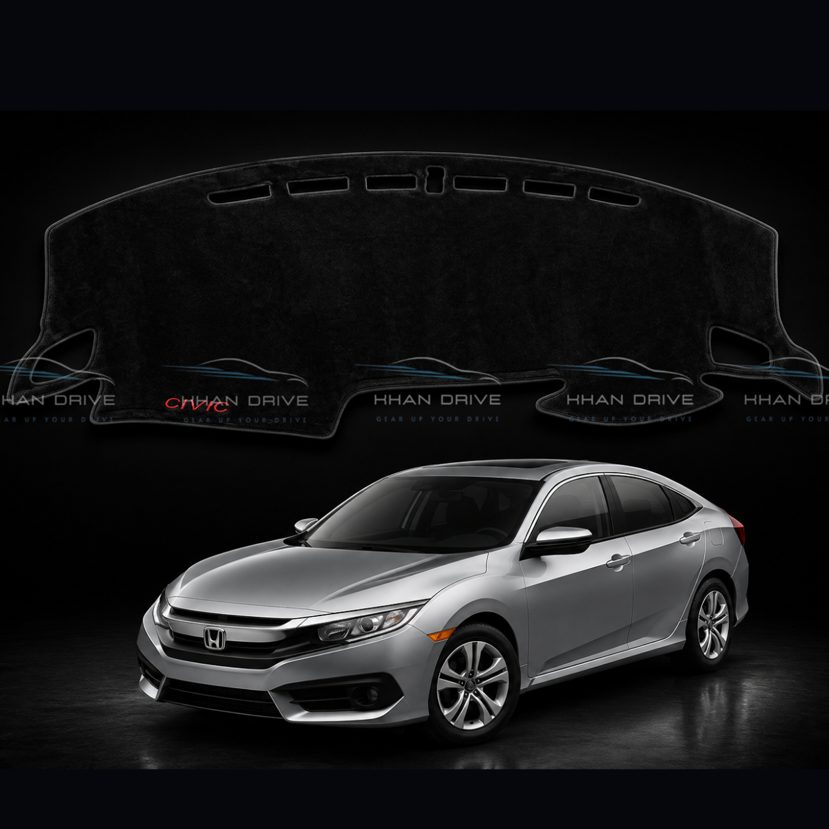 Honda Civic X Dashboard Mat Velvet