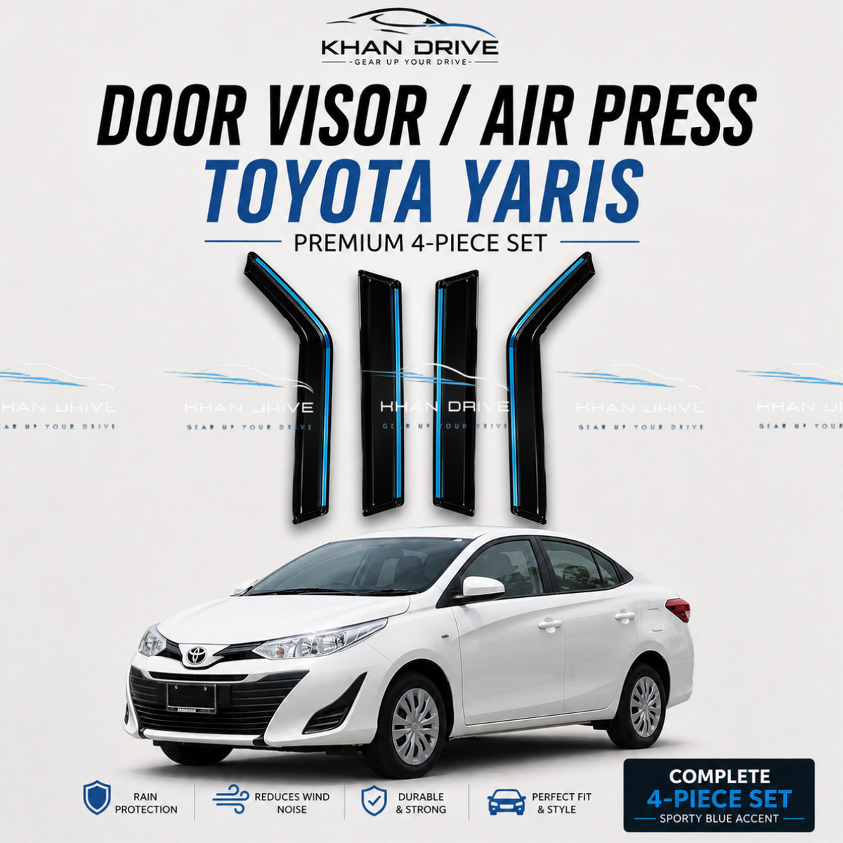 Toyota Yaris Chrome Air Press / Sun Visor
