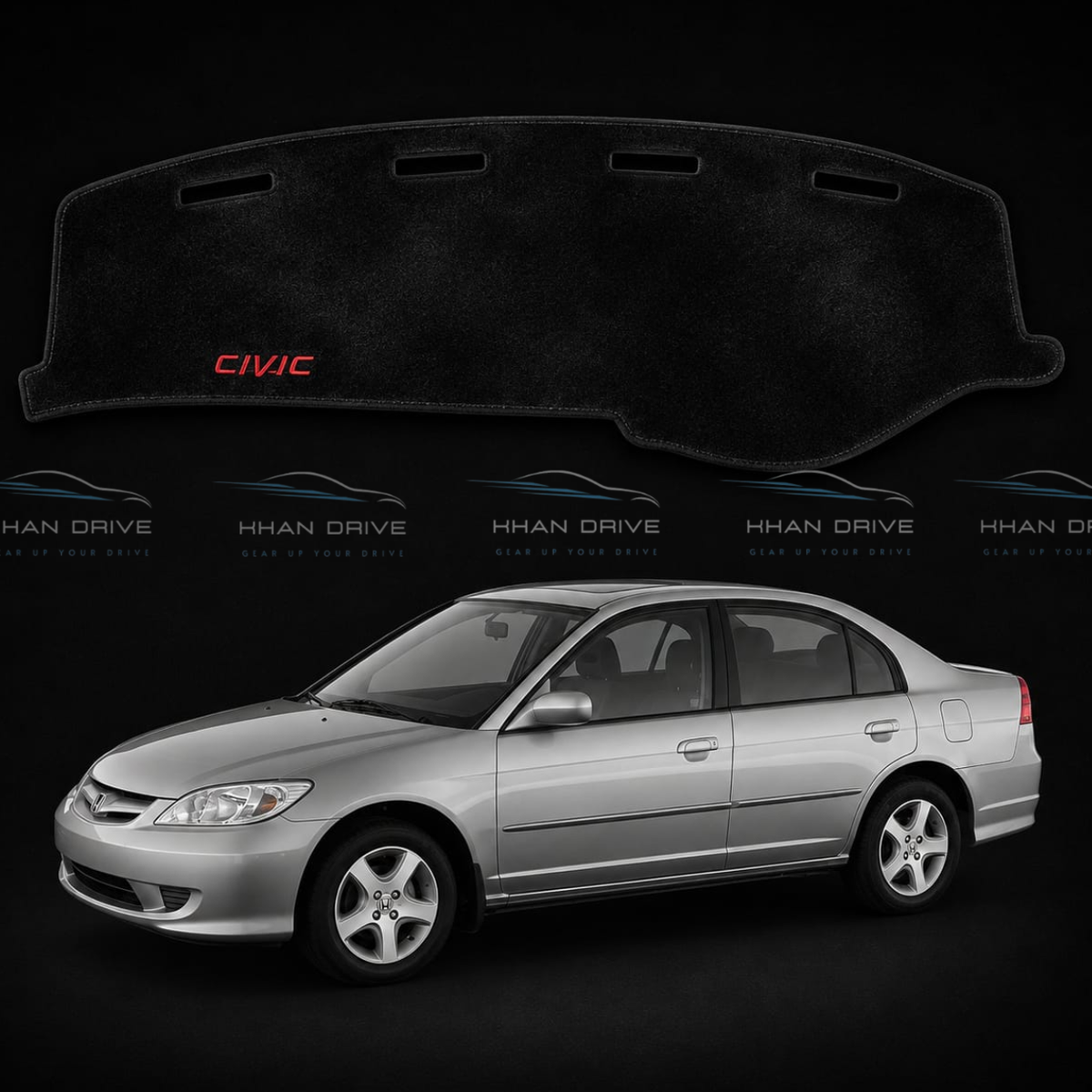Honda Civic 2001-2005 Eagle Eye Dashboard Mat Velvet
