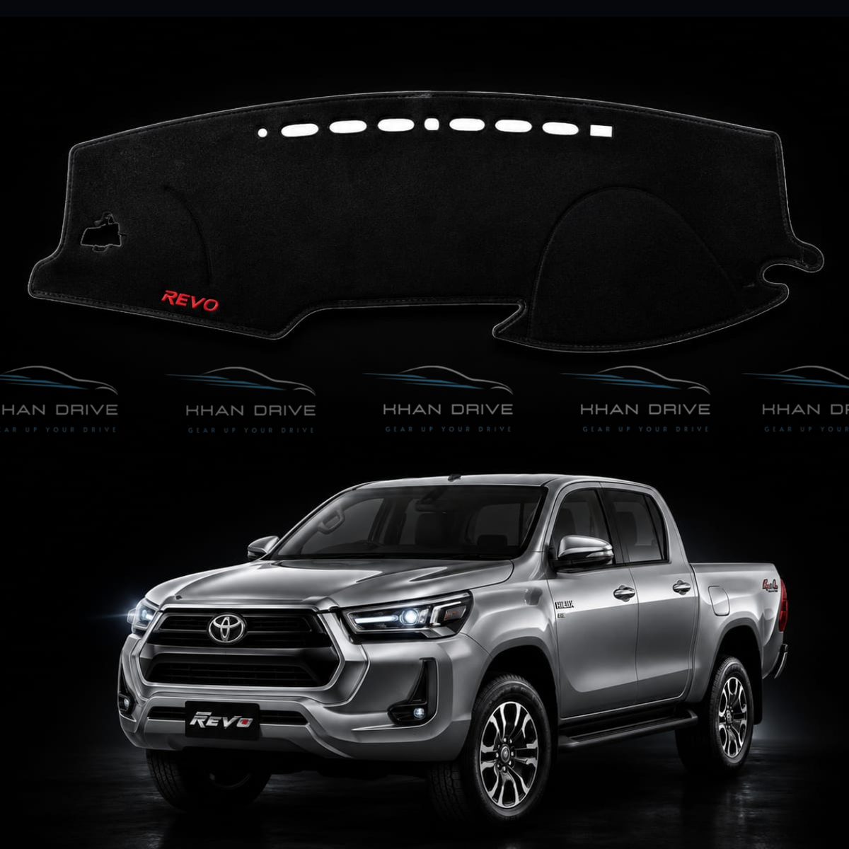 Toyota Revo 2015-2026 Dashborad Mat Velvet